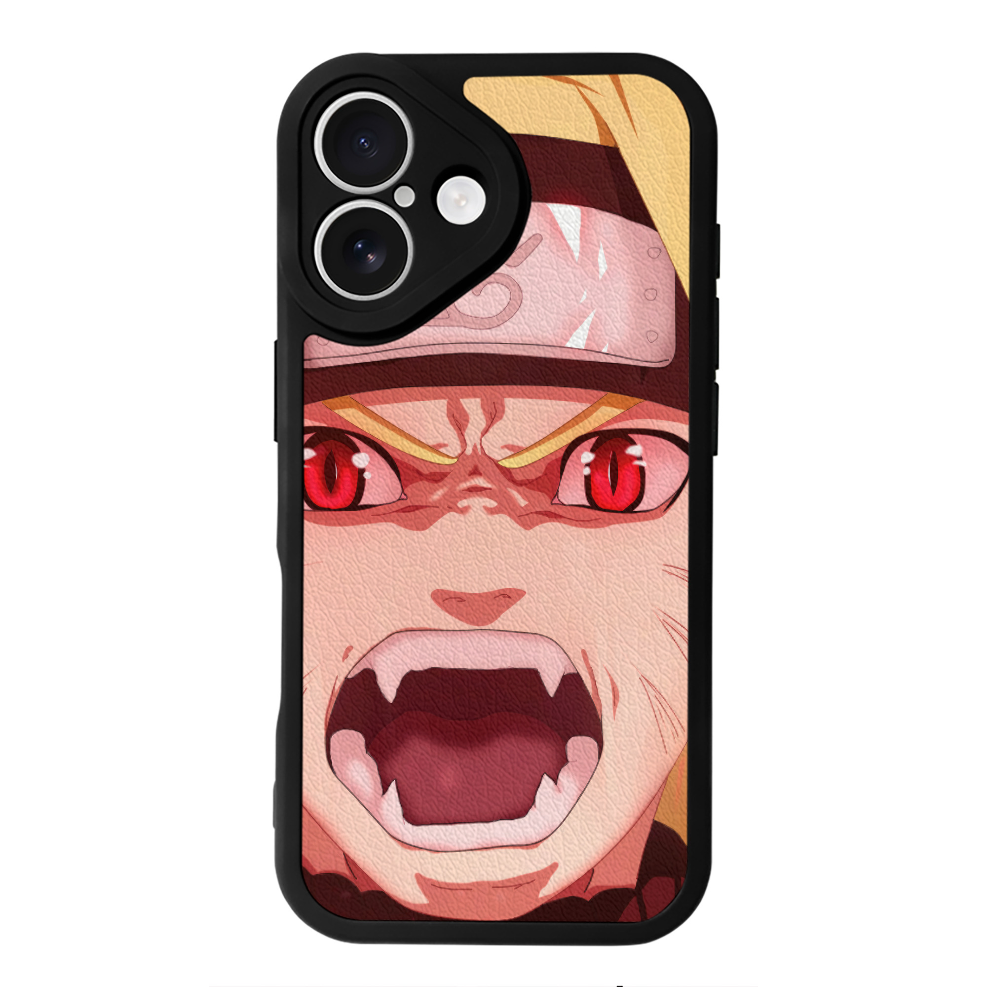 （画像用） NARUTO -ナルト- NARUTO -ナルト- 疾風伝 【iPhone 16シリーズ対応】シリコンスマホケース（レザー調） 材質：シリコン